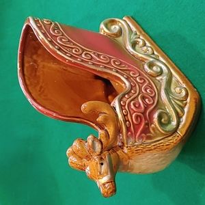 Ceramic Reindeer Sleigh